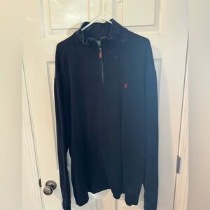Men’s Polo by Ralph Lauren zippered pullover. Navy, size XXL